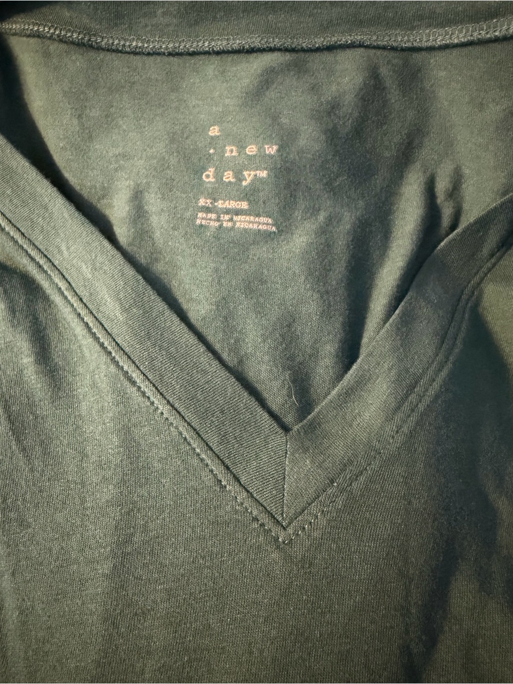 Green Vneck T-shirt
